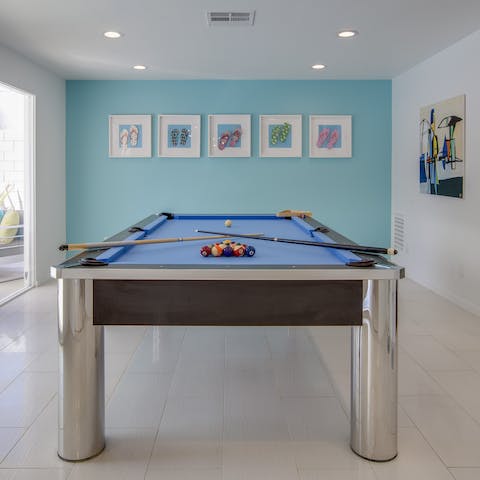 Get competitive with a game of pool