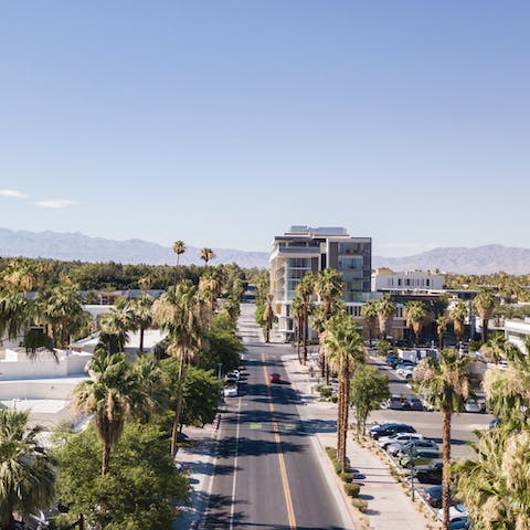 Stay in the heart of Palm Springs