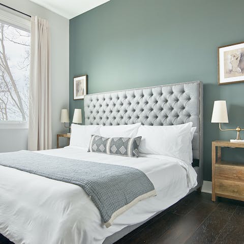 Sleep soundly in comfortable bedrooms