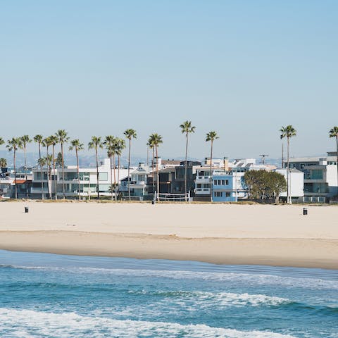 Hang out on the iconic Venice Beach, not far away from this home
