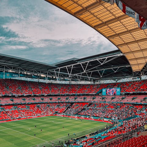Stay just a ten-minute walk from Wembley Stadium