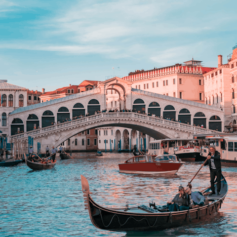 Stay in the heart of Venice and explore this majestic city