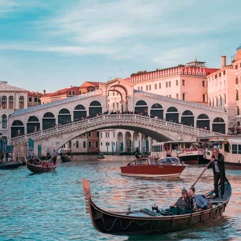 Stay in the heart of Venice and explore this majestic city