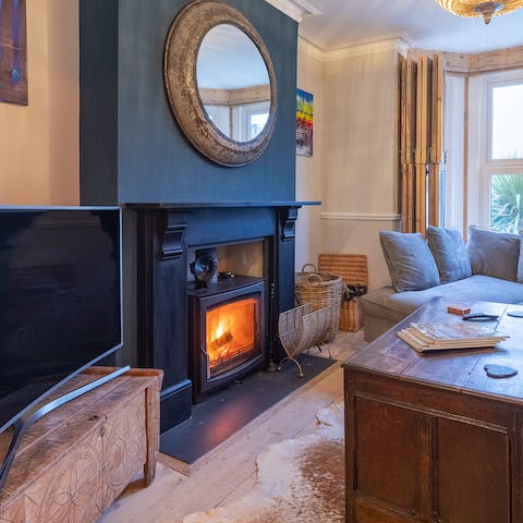 Keep cosy in winter with the wood-burning stove going