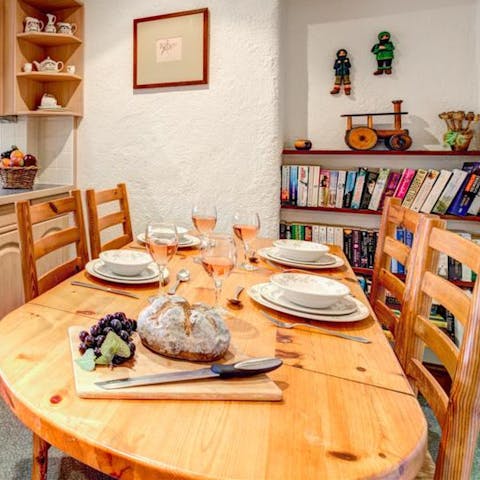 Gather around the dining table for cosy meals