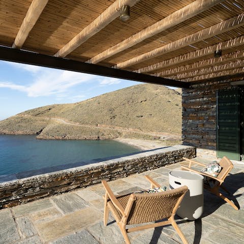 Start the day with a cup of coffee on the terrace
