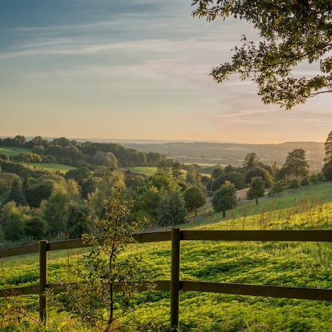 Lace up your walking boots and head out for a walk into the neighbouring valley