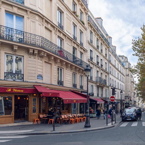Wander down your street to find cafés and boutiques of the Rue des Martyrs