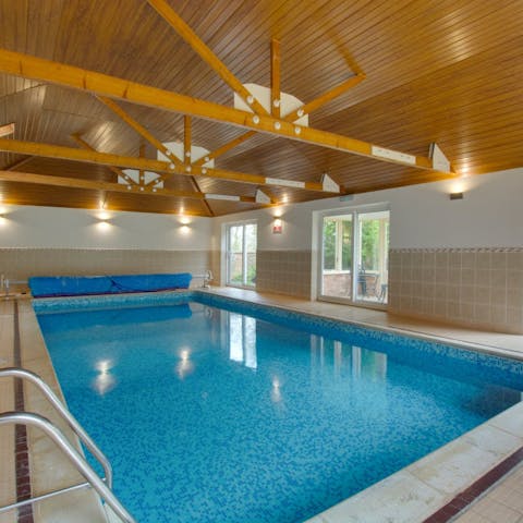 Keep kids happy in the private indoor heated pool