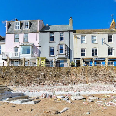 Make the most of the beach with this home's seafront location