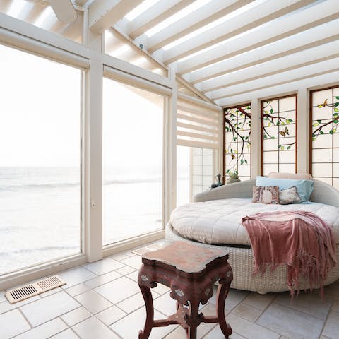 Let the sea breeze wash over you in the Japanese-inspired summer house