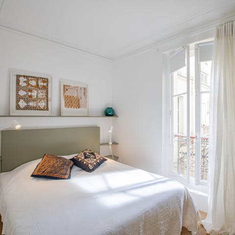 Wake up in the comfortable bedrooms feeling rested and ready for another day of Paris exploring
