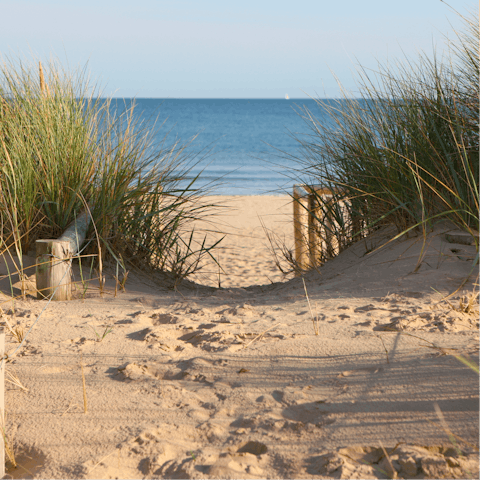 Take a drive to one of Devon's beautiful secluded beaches