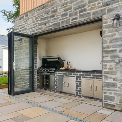 Cook up a storm in the outdoor kitchen