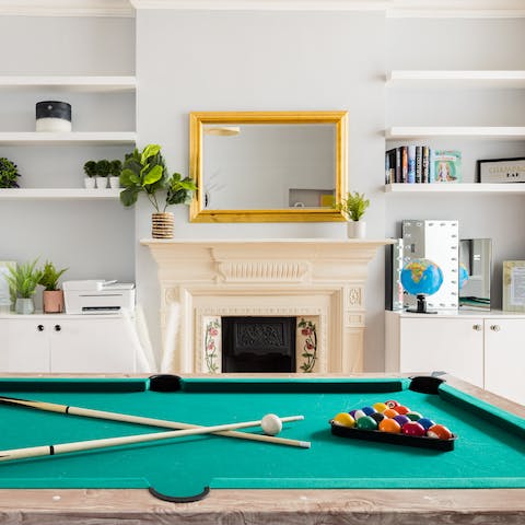 Embrace some friendly competition with games in the living room