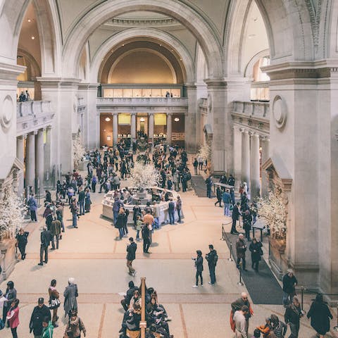 Spend a day at The Metropolitan Museum of Art – just a seventeen-minute walk away 
