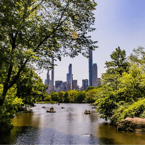 Walk twelve minutes to the green heart of New York City – Central Park