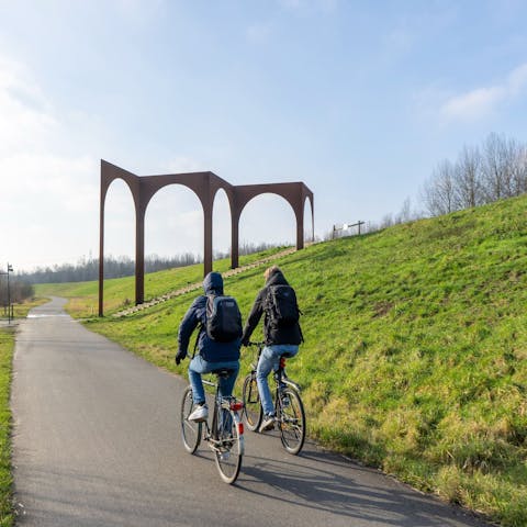 Hop on a bike and explore the local scenery 