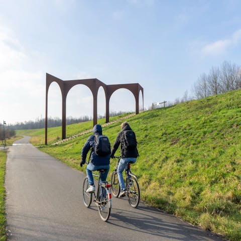 Hop on a bike and explore the local scenery 