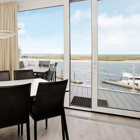 Take in the breathtaking views of the bay from your own apartment 