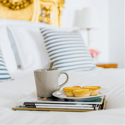 Treat yourself to a breakfast in bed