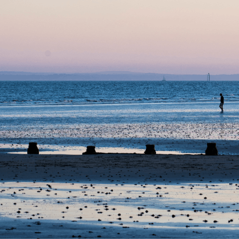 Take a sunset stroll along the seafront – just a short drive away