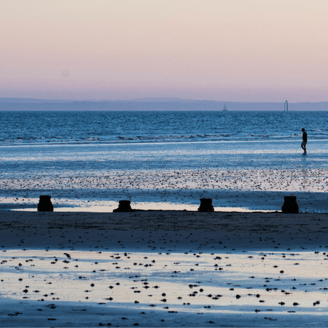 Take a sunset stroll along the seafront – just a short drive away