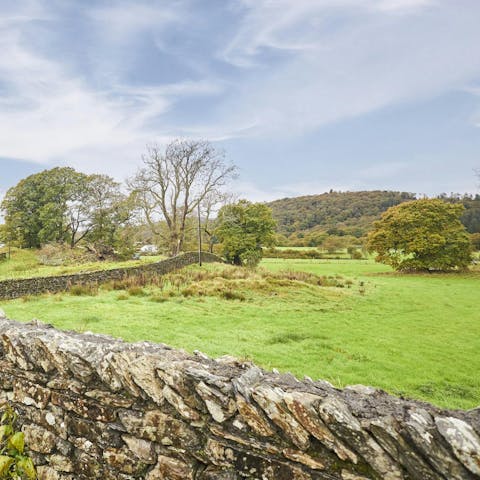 Admire striking scenery from the garden of this cosy home