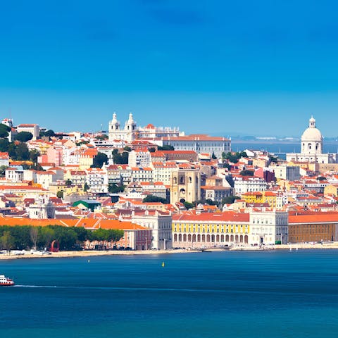 See the sights in Lisbon, only a twenty-minute drive away