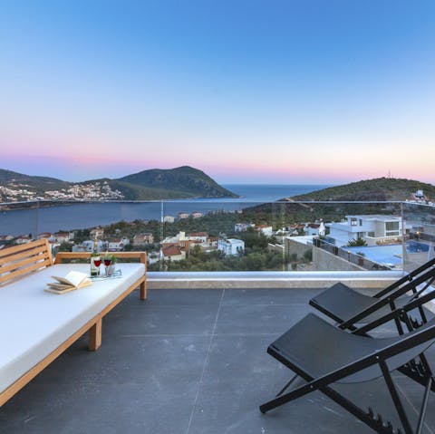 A private terrace from which to enjoy the colourful sunsets and sunrises