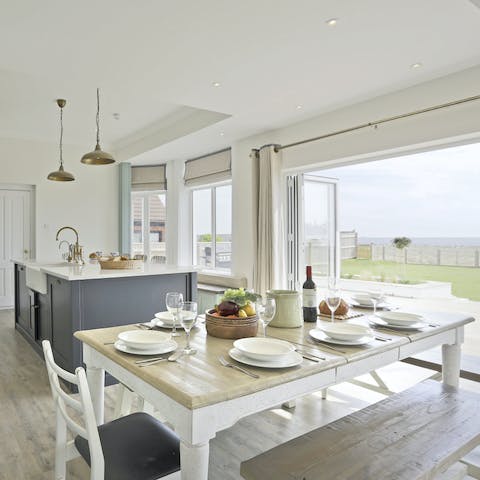 Gather the group together for breakfast, open the patio doors and make the most of indoor/outdoor living