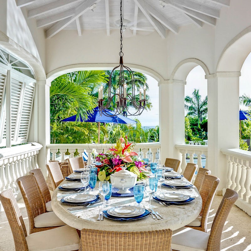 Dine al fresco on your veranda