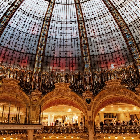 Treat yourself at Galeries Lafayette Haussmann – you don't have to walk far