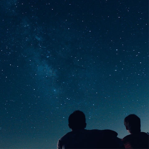 Hunker down outside for an evening of stargazing, you're in dark sky territory