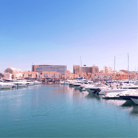 Explore Marina de Vilamoura, within easy walking distance of your home 