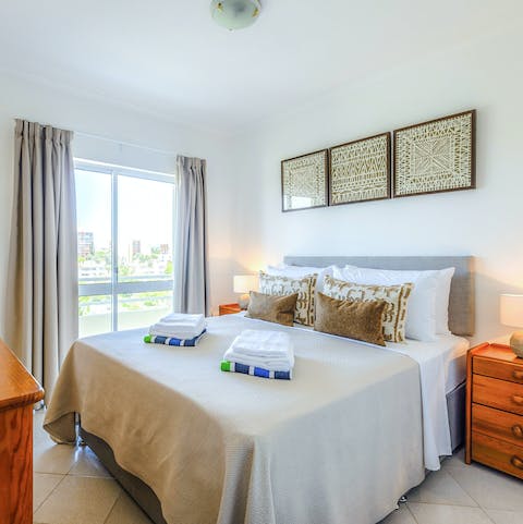 Wake up in the comfortable bedrooms feeling rested and ready for another day of fun in the sun