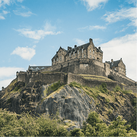 Take a trip to Edinburgh, just thirty minutes away by car