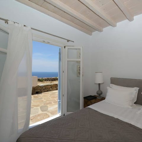 Wake up to sea vistas and the Cycladic sun