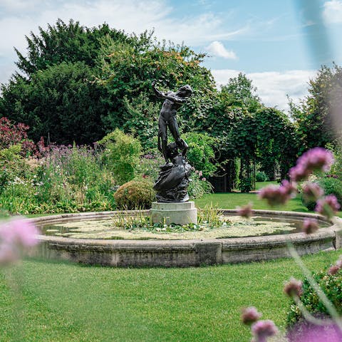 Wander over to Regent's Park in half an hour and explore the various gardens