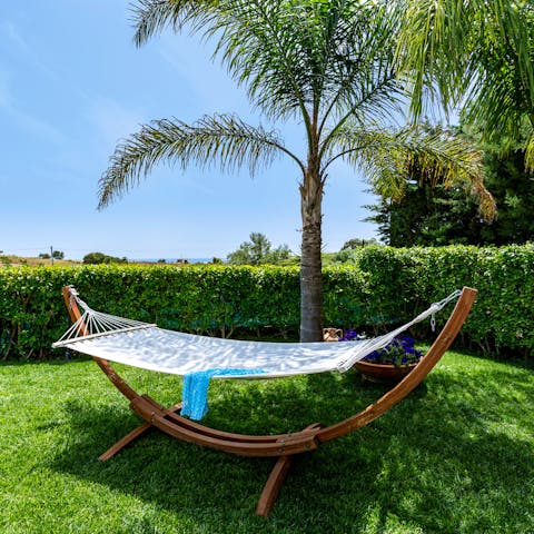 Grab a book and lie back on the hammock for a few hours