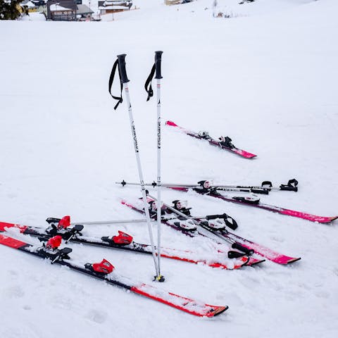 Hit the slopes from this ski-in, ski-out house