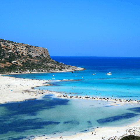 Soak in the sunshine on some of Crete's most famously beautiful beaches