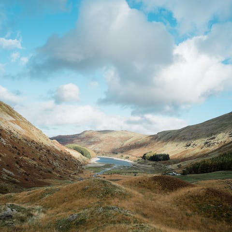 Put your hiking boots on and walk the trails around the Brecon Beacons