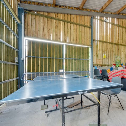 Play a few rounds of ping pong or pool in the shared games room