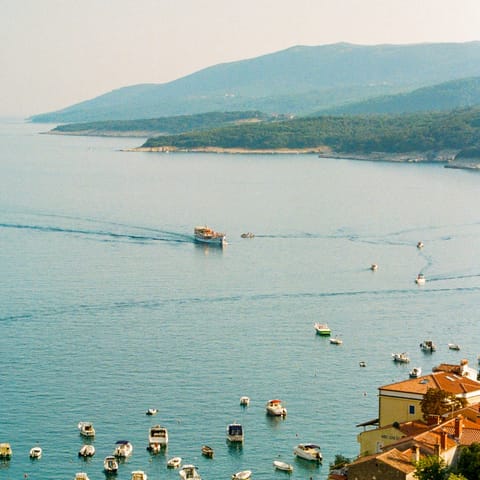 Hop in the car and drive down to the Istrian coastline in just over half an hour