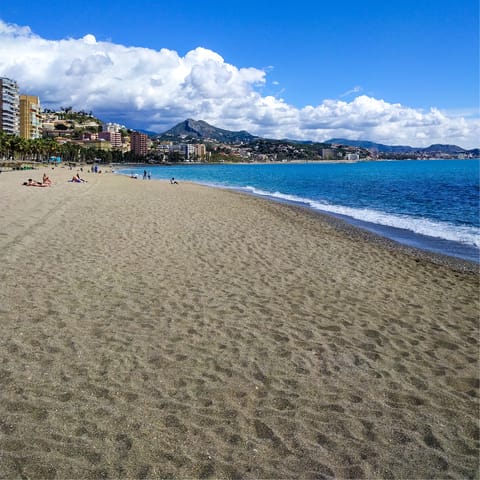 Drive to Playa de Fuengirola, 5km away, for beach days in the sun