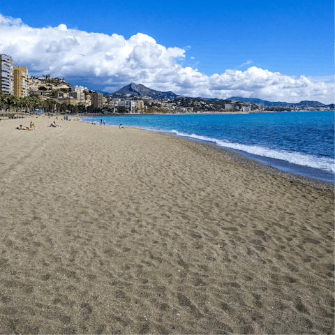 Drive to Playa de Fuengirola, 5km away, for beach days in the sun