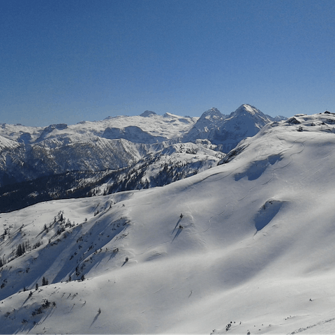 Take in the snow-capped peaks of Zell am See-Kaprun-Bruck