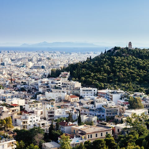 Soak up the historic sights and iconic landmarks from central Athens