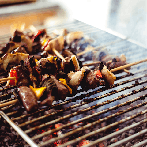 Grill up something fresh on the patio barbecue on a balmy evening